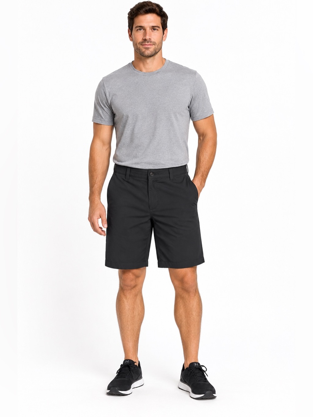 Under Armour Men’s Shorts Size 32 Black Golf Performance Stretch Flat Front
